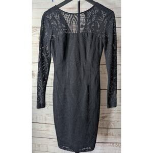 Whimsigoth Bodycon Dress Caché Black Lace 2 Gothic Glam Dark Academia Cocktail